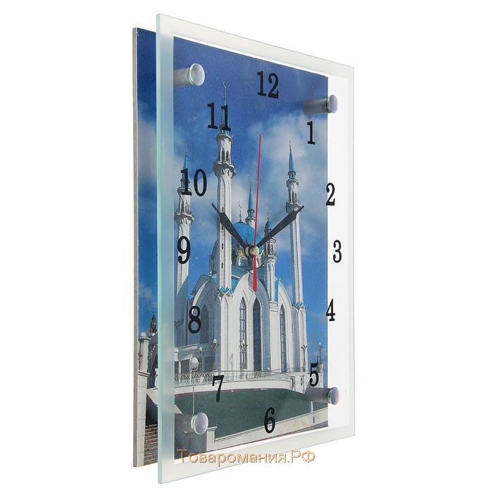 Часы настенные, серия: Город, "Мечеть Кул Шариф", 20х25  см
