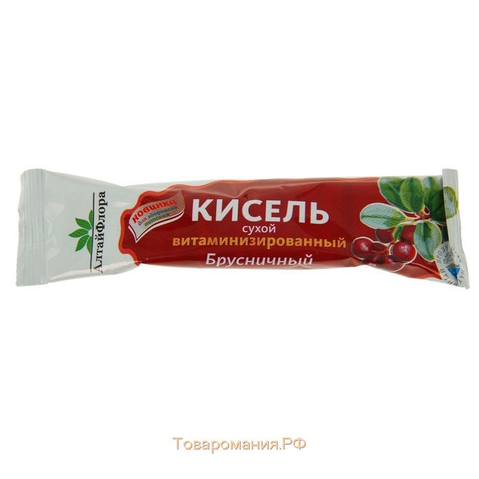 Кисель сухой витаминизированный «АлтайФлора» в стиках, брусничный, 20 г