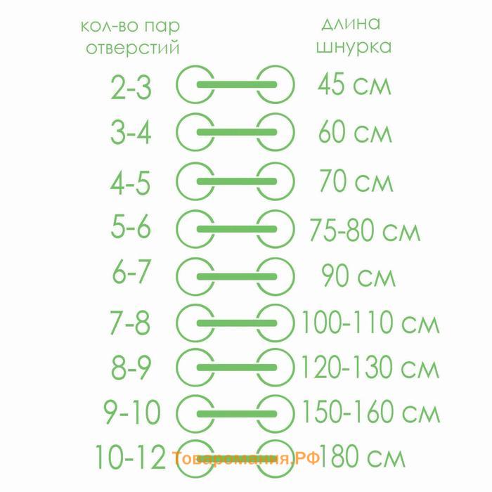 Шнурки для обуви, пара, плоские, 8 мм, 110 см, цвет серебристый