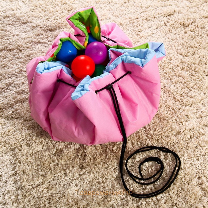 Игровой коврик-сумка для детей «Зверята», диаметр 100 см, виды МИКС, Крошка Я
