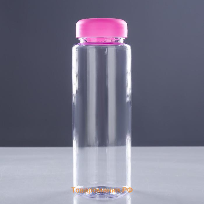 Бутылка для воды, 500 мл, 19 х 6 см, микс