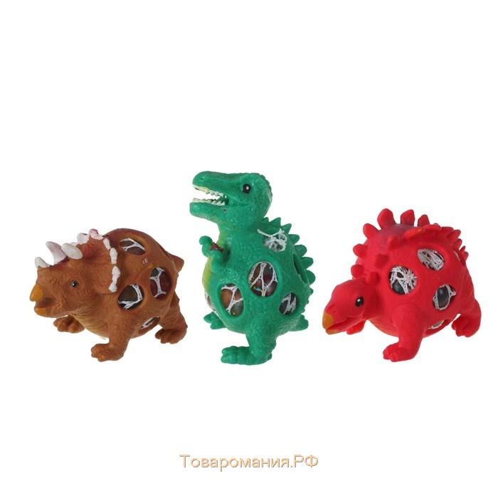 Мялка «Динозавр», с гидрогелем, виды МИКС
