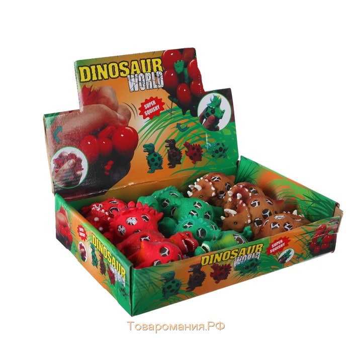 Мялка «Динозавр», с гидрогелем, виды МИКС