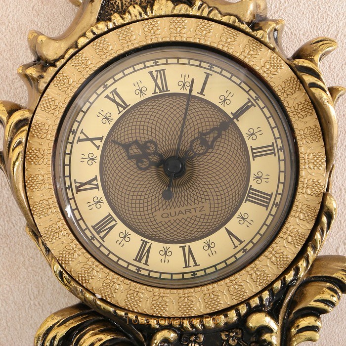 Часы настольные каминные "Рококо", h=38 см, циферблат 10 см