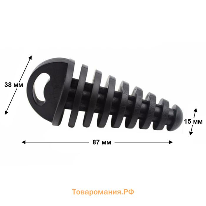 Заглушка в выхлопную трубу мотоцикла, пластик, МИКС