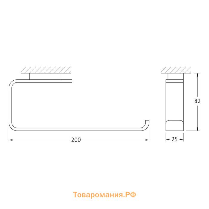 Держатель полотенца , хром