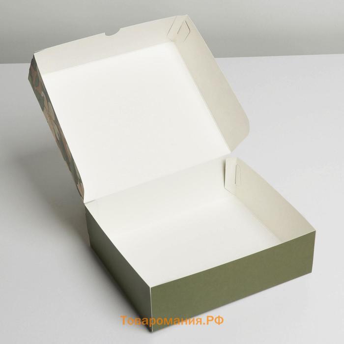Коробка кондитерская, упаковка, With love , 17 х 20 х 6 см