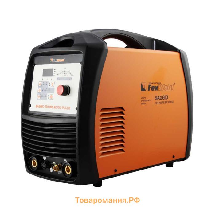 Аргонодуговой инвертор FoxWeld SAGGIO TIG 205 AC/DC PULSE, 230 В, 10-200 А