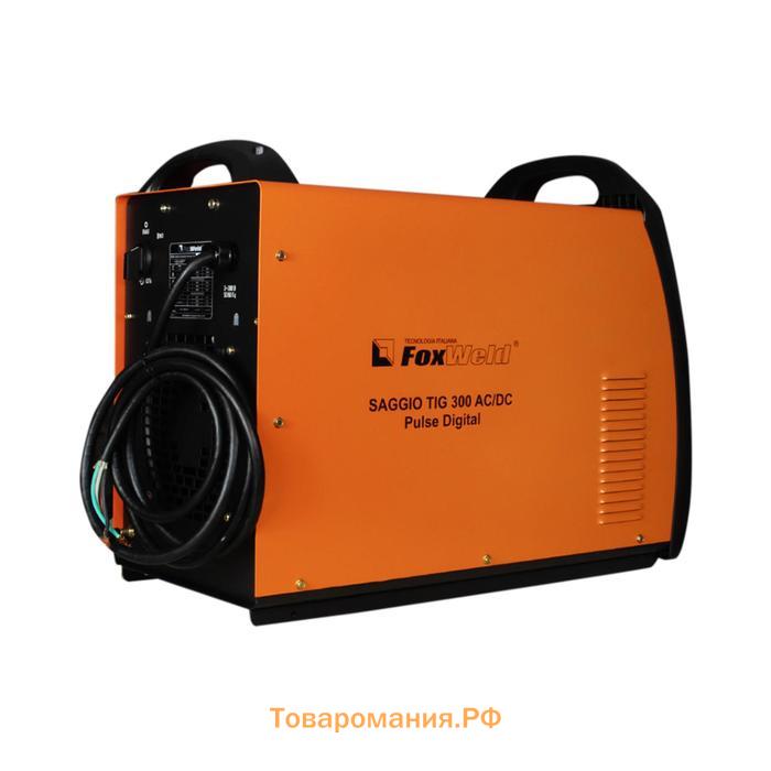 Аргонодуговой инвертор FoxWeld SAGGIO TIG 300 AC/DC PulseDigital, 400 В, 10-200 А