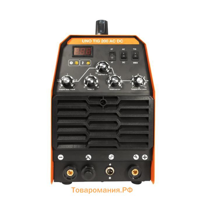 Аргонодуговой инвертор FoxWeld UNO TIG 200 AC/DC, 230 В, 15-200 А