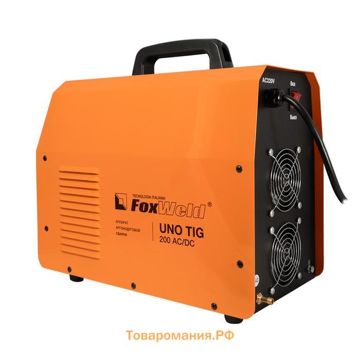 Аргонодуговой инвертор FoxWeld UNO TIG 200 AC/DC, 230 В, 15-200 А