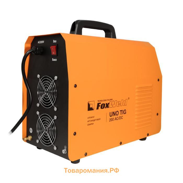 Аргонодуговой инвертор FoxWeld UNO TIG 200 AC/DC, 230 В, 15-200 А