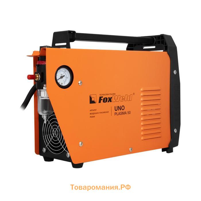 Аппарат плазменной резки FoxWeld UNO PLASMA 50, 230 В, ПВ=60%, толщина реза max=18 мм