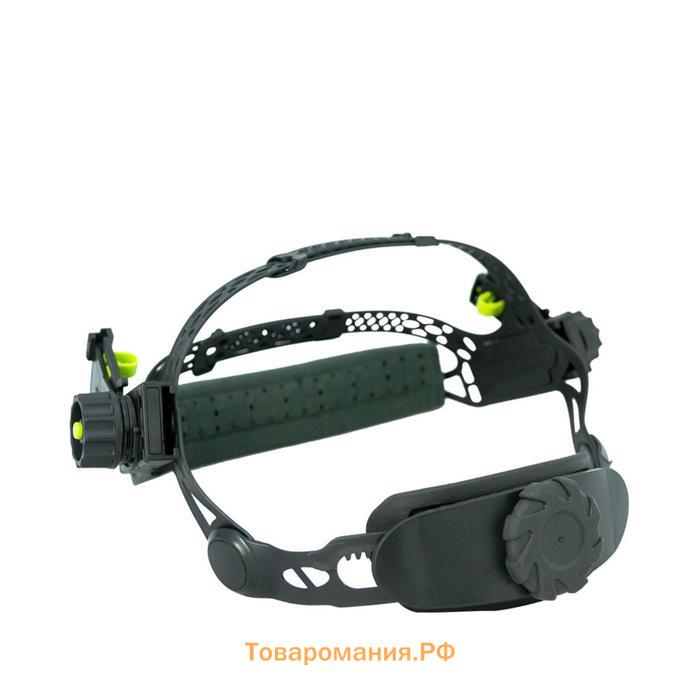 Маска сварщика FoxWeld "КОРУНД МЕГА", ф-р MEGA LED, DIN 4-8/8-13, 80х35х60 мм-2 шт., красная