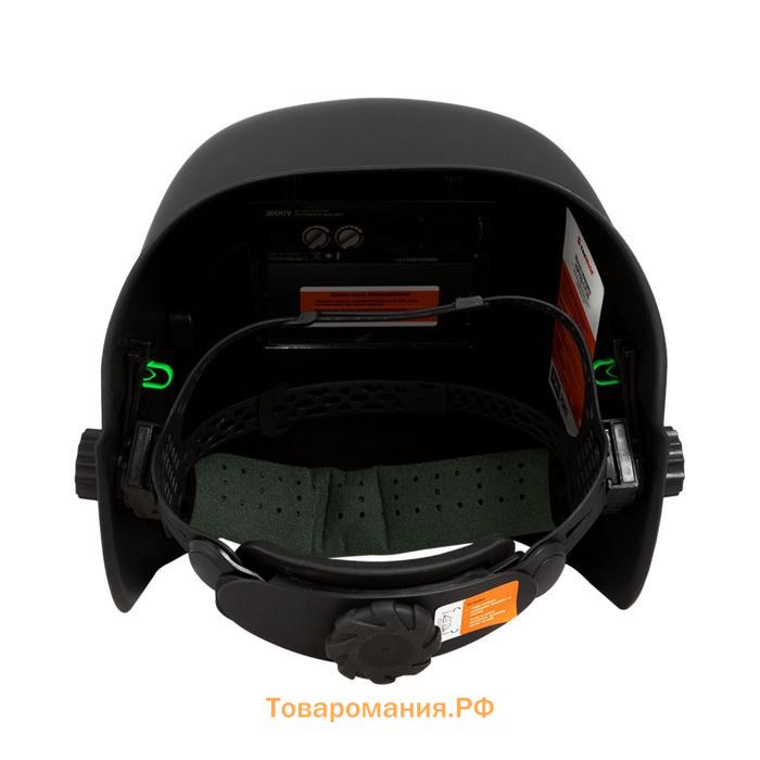 Маска FoxWeld "КОРУНД-3 PLUS", ф-р 3600V, DIN 3, 92х42 мм, 2хCR2032+солнечная батарея