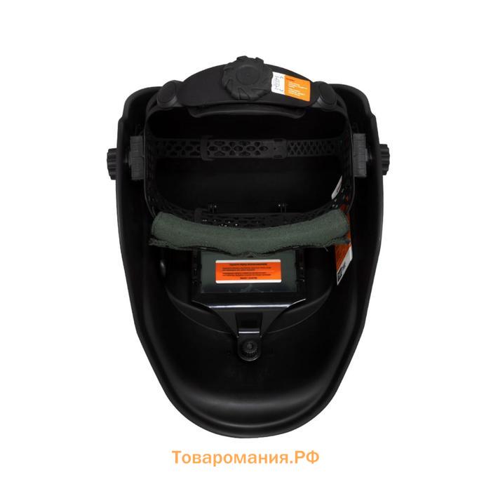 Маска FoxWeld "КОРУНД-3 PLUS", ф-р 3600V, DIN 3, 92х42 мм, 2хCR2032+солнечная батарея