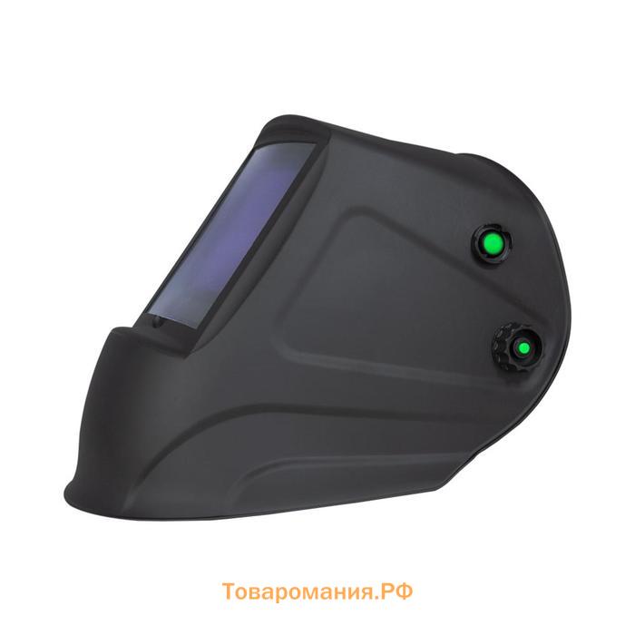 Маска сварщика FoxWeld "КОРУНД-Х" SYNERGY, фильтр MEGA LED2, 100х67 мм, Питание: 2хCR2450