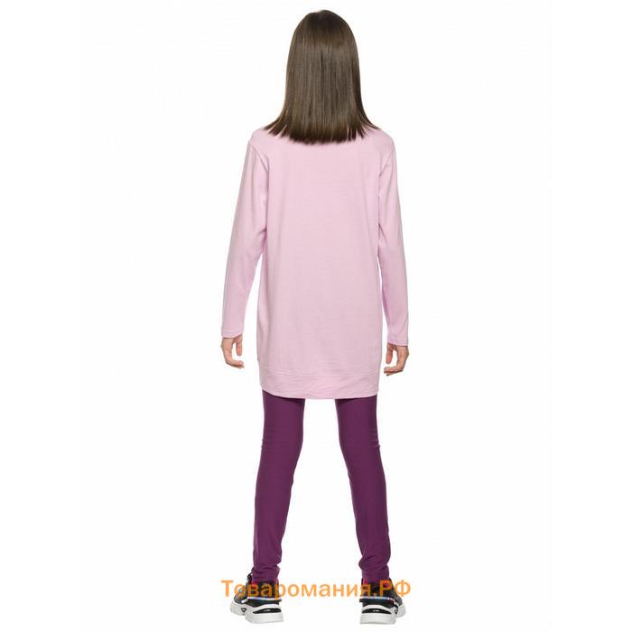 Комплект для девочек, рост 140 см, цвет розовый