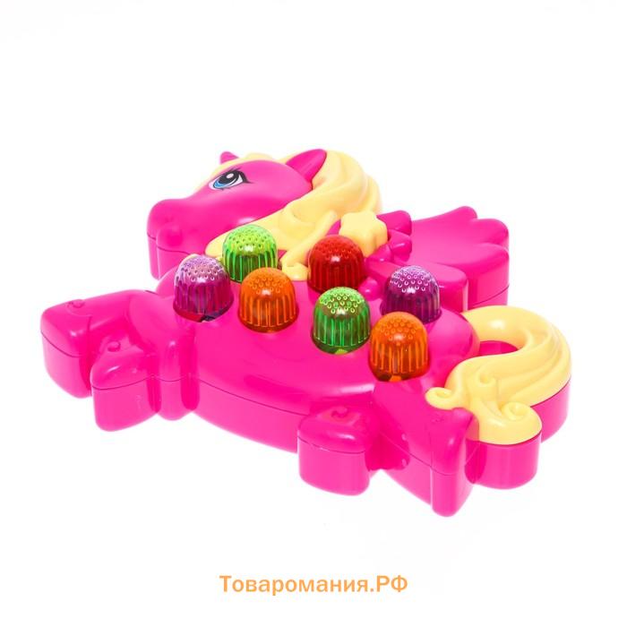 Музыкальная игрушка «Любимый единорог», звук, свет, цвет розовый