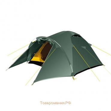 Палатка, серия Trekking Challenge 4, зелёная, 4-местная