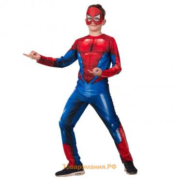 Карнавальный костюм "Человек Паук", куртка, брюки, маска, р.36, рост 146 см