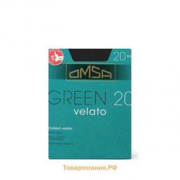 Колготки женские Omsa Green, 20 den, размер 2, цвет nero