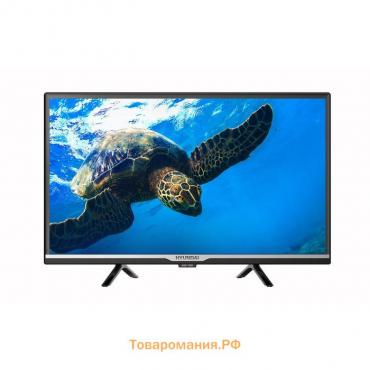 Телевизор Hyundai H-LED24FT2000, 24", 1366х768, DVB-T/T2/C/S/S2, HDMI 2, USB 1, черный