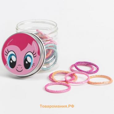 Набор резинок для волос в банке, 20 шт "Пинки Пай", My Little Pony