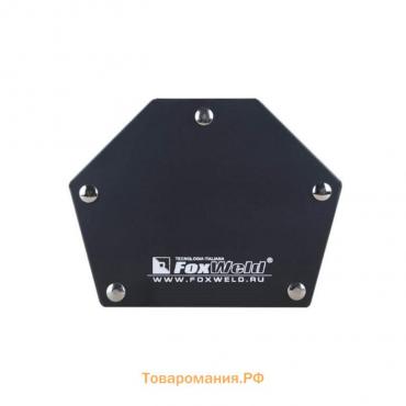 Угольник магнитный FoxWeld FIX-5Pro, 30°/45°/60°/75°/90°/135°, усилие до 35 кг