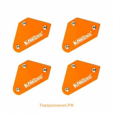 Набор угольников магнитных FoxWeld FIX KIT-4,  45º/90º/135º, усилие до 4 кг, 4 шт.