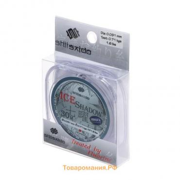 Леска Shii Saido Ice Shadow, диаметр 0.091 мм, тест 0.71 кг, 30 м, прозрачная