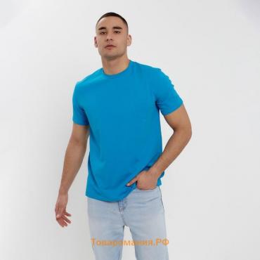 Футболка мужская MINAKU REGULAR FIT: цвет бирюза, р-р 42